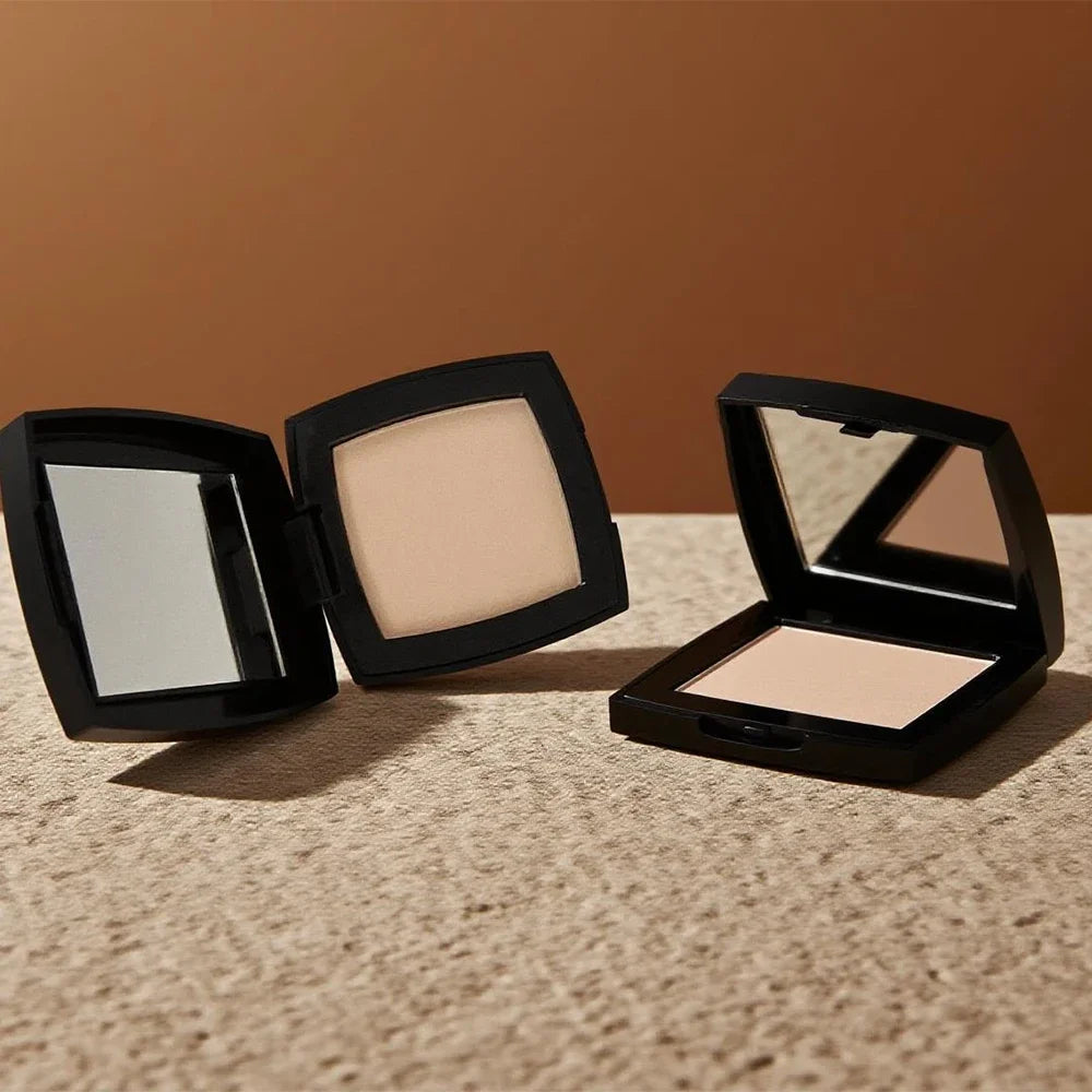 Long Lasting Matte Setting Powder Oil Control Pore Minimizing Flawless Makeup Portable Facial Powder for Smooth Skin Finish