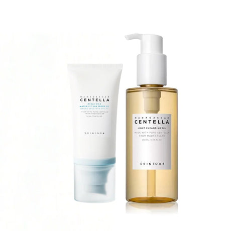 Korean Centella Kits Light Cleansing Oil and Hyalu-Cica Water-Fit Suncreen Moisturizing Makeup Remover Shrink Pore Face Care Set