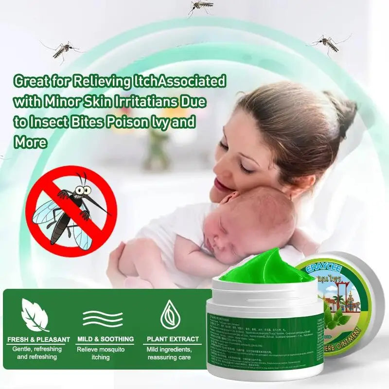 Mint Ointment Relieve Dry and Itchy Skin Cooling Cream Prevent Insect Bites Skin Redness and Swelling Treatment Body Care 10g