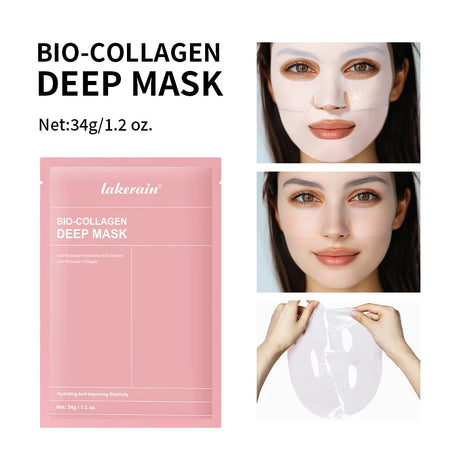Deep Collagen Mask Korean Peel Off Mask Face Anti Wrinkle Lifting Skin Care Masks Bio Pack Night Wrapping Woman Skin Care