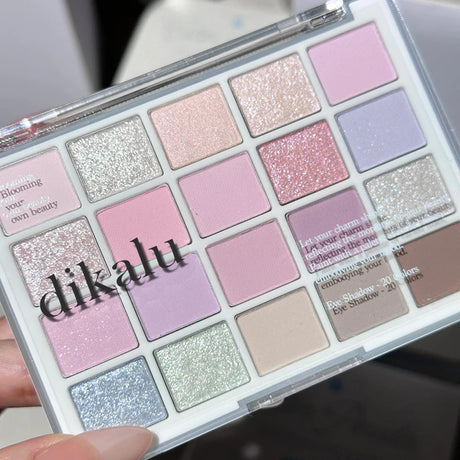 20 Colors Low Saturation Korean Eyeshadow Palette Purple Matte Pearlescent Long Lasting Waterproof Glitter Eye Shadow Eye Makeup