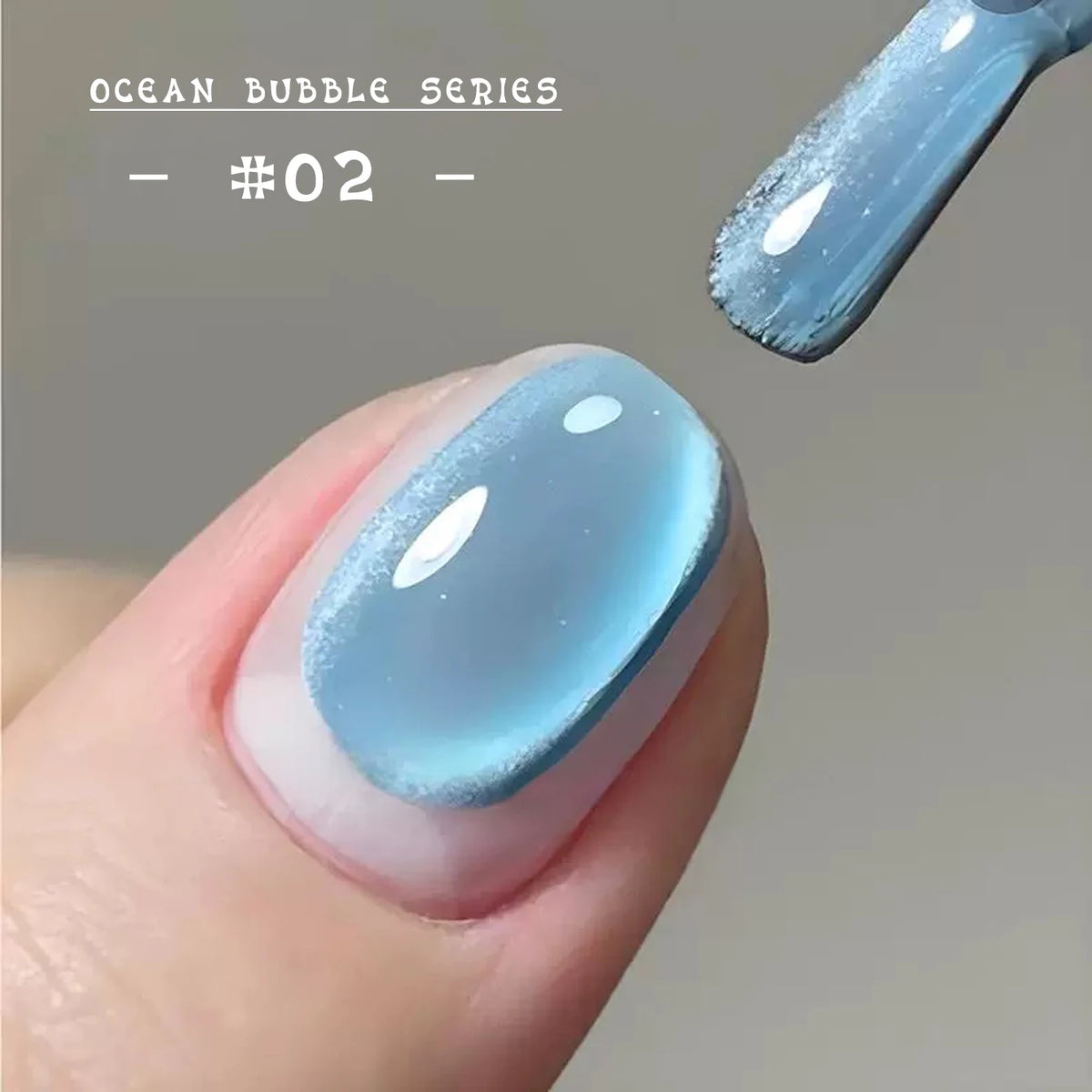MN 1-20pcs 12ML Pink Gold Cat Eye Ocean Bubble Glass Beads Cat Eye Gel Nail Polish Blue Nails UV Light Nails Green Nails