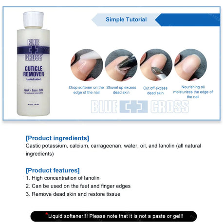 30/177/473Ml Nail Cuticle Removal Gel Cream Foot Cuticle Remove Soften Dead Skin Foot Exfoliation Softener