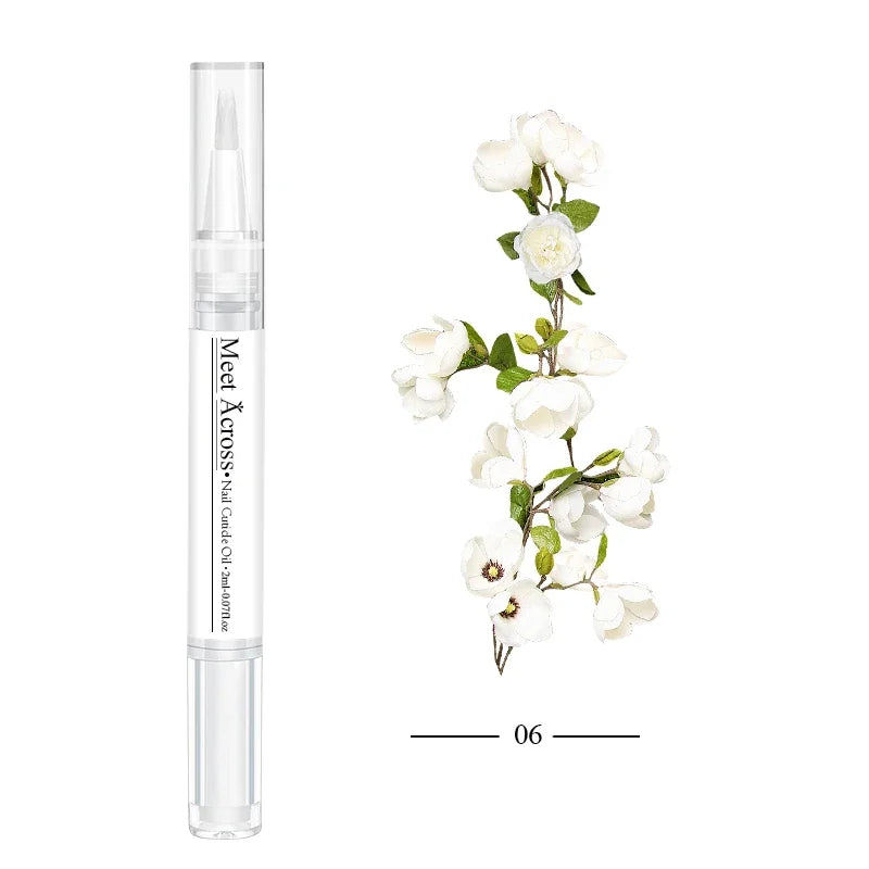Nail Nutrition Oil Pen Nail Strengthener for Thin Nails And Growth 6 Smells Nail Treatment Cuticle Revitalizer Oil Manicure Nail