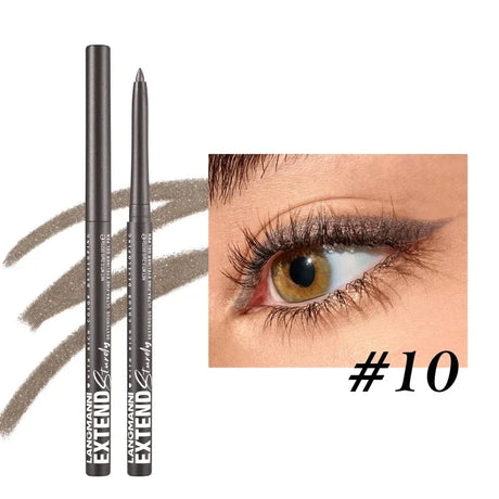 12-Color Fashion Eyeliner Pencil Smokey Punk Style Eye Liner Pen