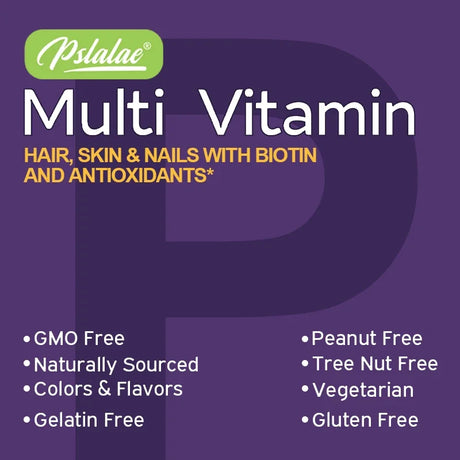 Multivitamin Gummies - Enhances Energy Levels, Immune Support, Antioxidant - with Vitamins and Minerals