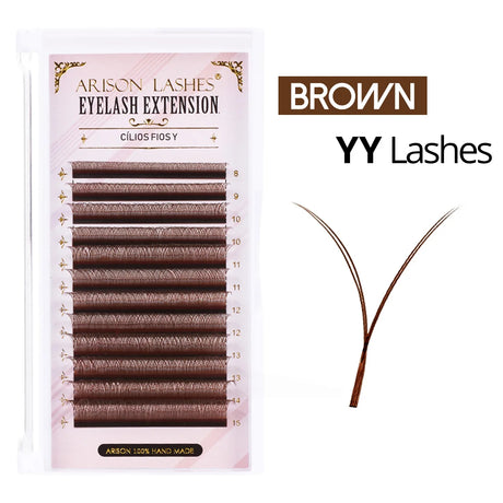 ARISON YY Lashes and 3D/4D/5D W Shape Lashes Brasileiro Premade Volume Eyelashes Extension Soft Thin Easily Grafting Extension