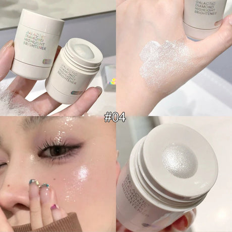 Pearlescent Diamond Liquid Highlighter Contour High Gloss Finish Luminizer Makeup Gel Face Body Brighten Glitter Natural Contour