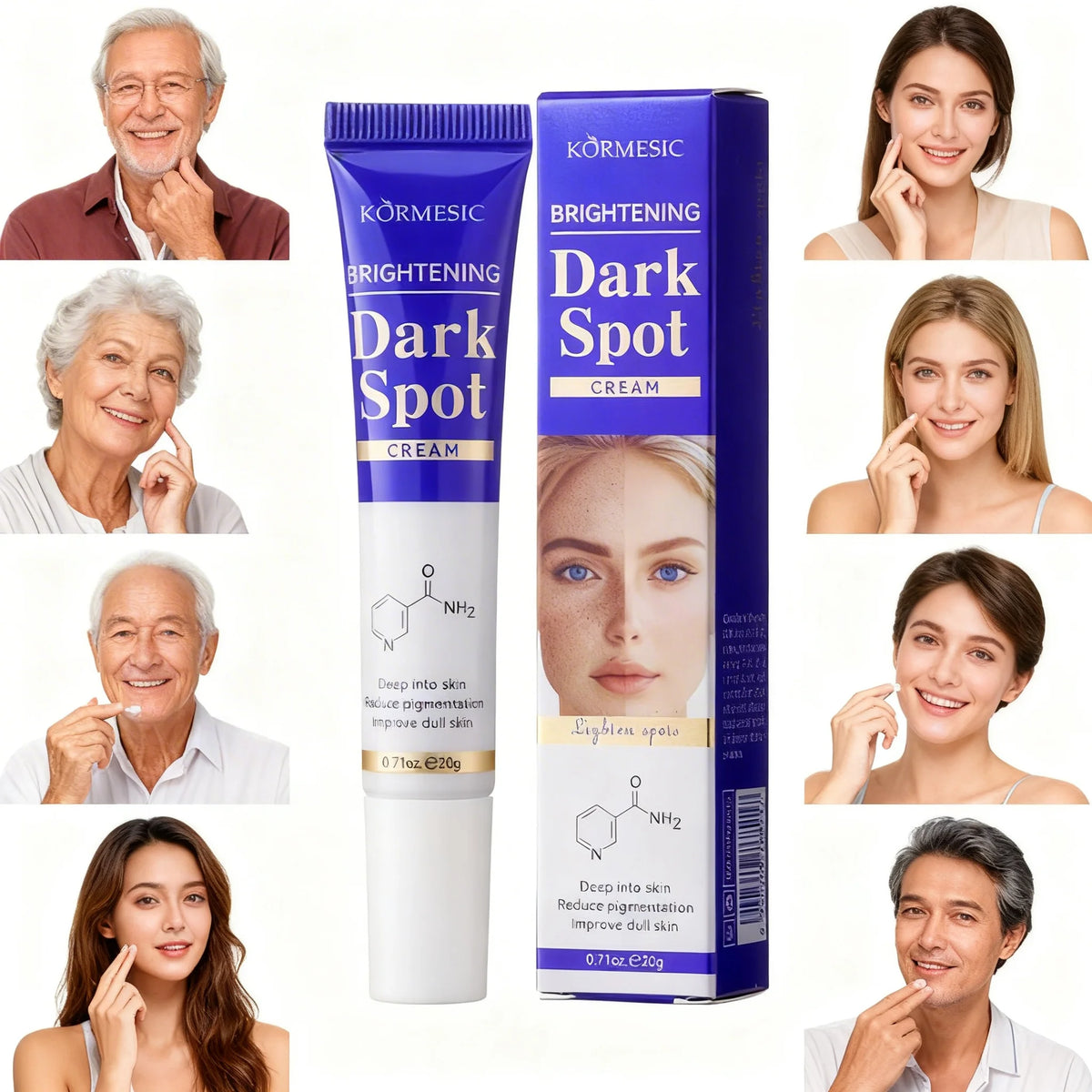 1/2/3PCS Dark Spots Removal Cream Facial Whitening Freckle Acne Mark Pigmentation Removal Melanin Skin Correction Care