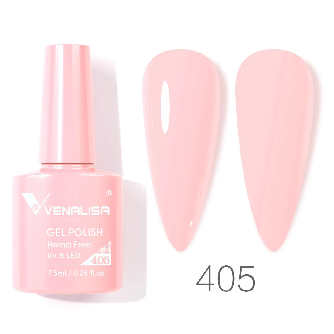 VIP5 Venalisa Nail Gel Polish Jelly Color HEMA/TPO FREE Nude Pink Semi Permanent Soak Off UVLED Gel Polish Sparkle Gel Varnish