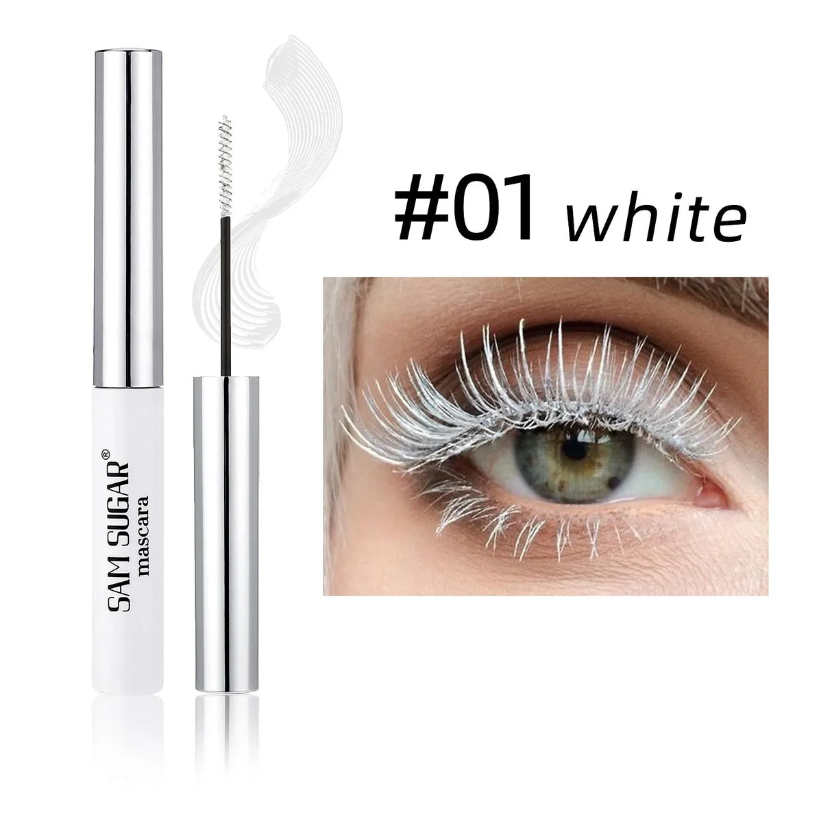 Colorful Slender Mascara Waterproof Fast Drying Curling Eyelashes Multicolor Lashes Makeup Long Lasting Blue Green Cosmetics