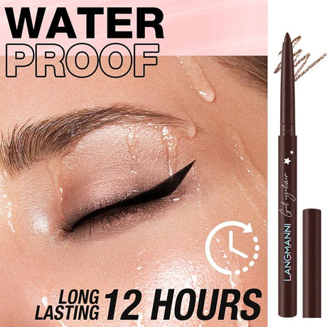 12-Color Fashion Eyeliner Pencil Smokey Punk Style Eye Liner Pen