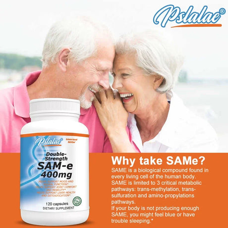 Sam-E 400mg Joint Supplement - Supports Joint Health, Brain Function, Improves Mood, Boosts Energy Levels, Relieves Stress
