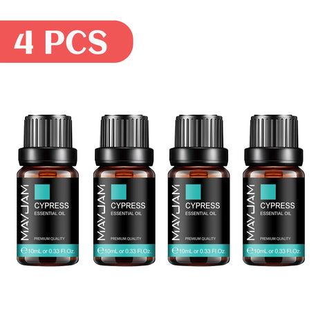 MAYJAM 4 Bottles Essential Oils Jasmine Lavender Eucalyptus Vanilla Sandalwood Frankincense Sweet Orange Patchouli Juniper Oil