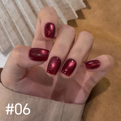 12ml 1-21pcs Brown Gold Cat Eye Gel Nail Polish Hot Selling Winter Whitening Magnet Gel Polish Gold Nails Nail Supplies Nail Art