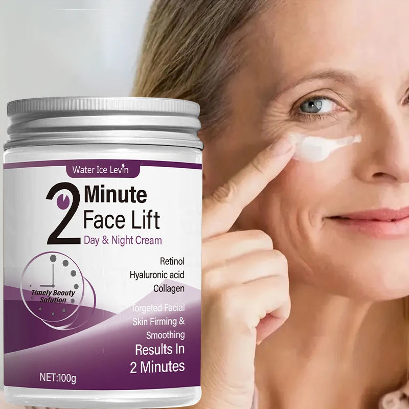 2 Minute Face Lift Day & Night Cream with Retinol, Hyaluronic Acid & Collagen, Moisturizes, Nourishes & Firms Skin in 2 Minutes