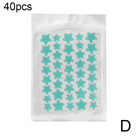 35/40Pcs Colorful Cute Star Heart Shaped Acne Treatment Sticker Invisible Acne Cover Pimple Patch Skin Care
