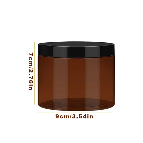 Bath Salt Storage Container Reusable Amber Hair Mask Sea Salt Body Scrub Dispenser Box Bathroom Shower Salt Case