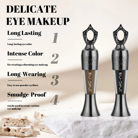 Black Eye Liner Powder Eyeliner Makeup Long-Lasting Waterproof