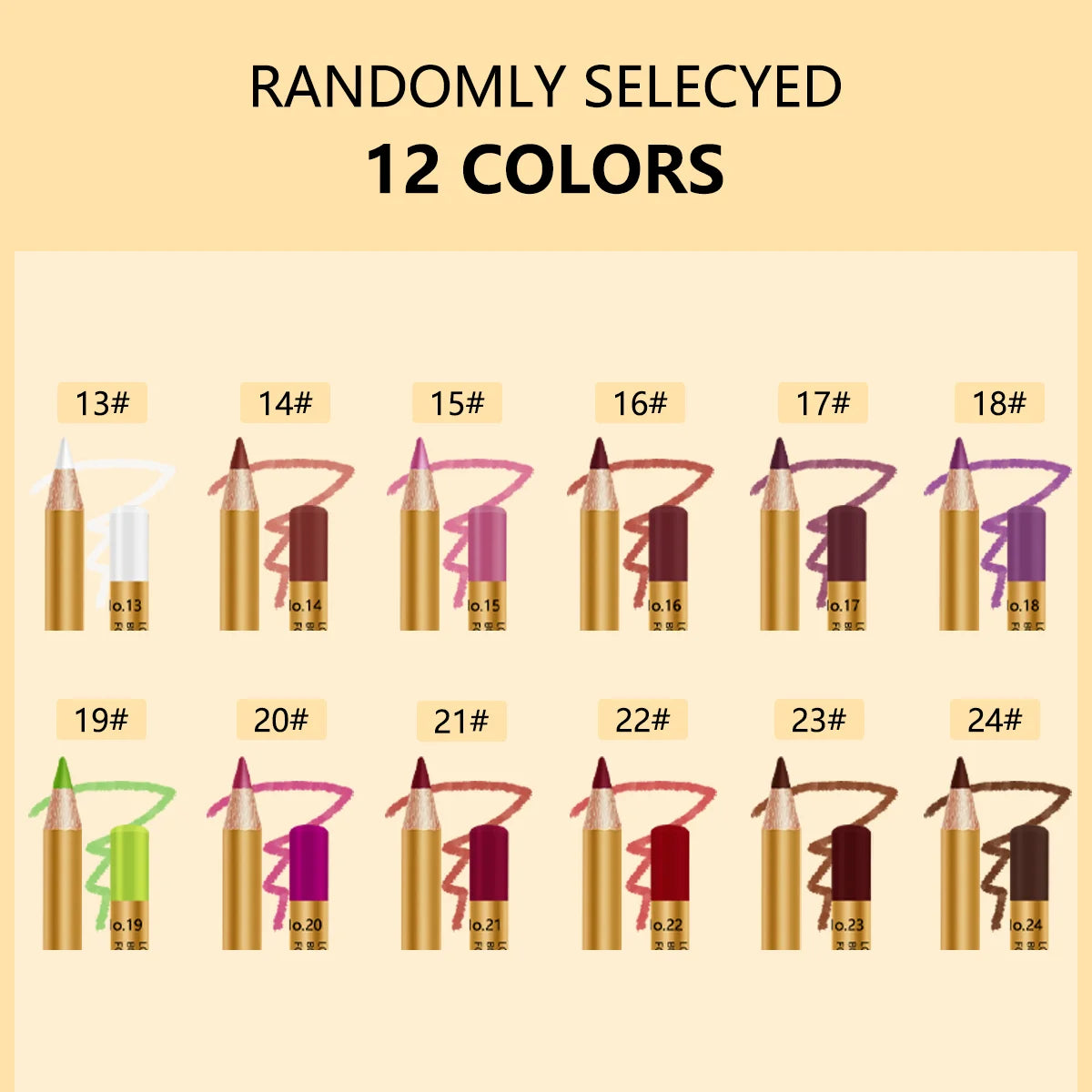 12Pcs Matte Lip Liner Pencil Set With Liquid Lip Gloss Waterproof Long Lasting Non-transfer Nude Brown Lip Makeup Kit Plump Lip Contour Cosmetic For Women