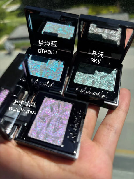 Coldnwild Monochrome Gradual Eye Shadow Chameleon Glitter Blue Purple High Concentration Optical Matching Eyemakeup