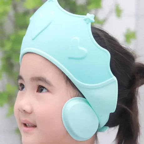 Children Shampoo Bathing Adjustable Hair Wash Hat Shower Protect Head Cover Baby Shower Soft Cap For Kids Ear Protection Safe