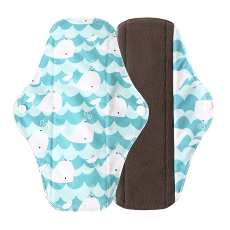 Washable Menstrual Pad Panty Liner Reusable Cloth Sanitary pad Hygienic and Soft Washable Charcoal Menstrual