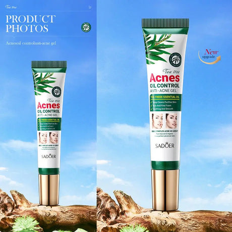SADOER Tea Tree Acne Removing Cream Facial skincare Oil Control Face Gel Creams Hydrating Moisturizing Facial Cream Skin Care