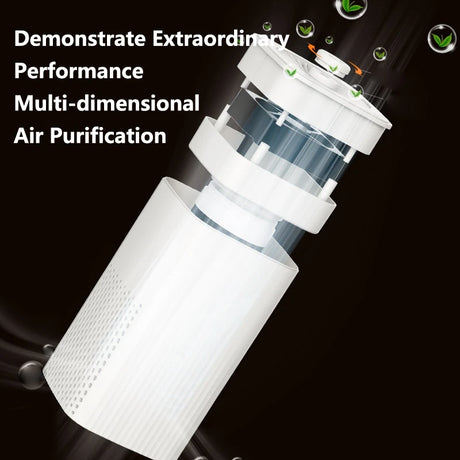 Lenovo Smart Air Purifier Desktop Air Cleaner 360°Air Intake Eliminate Formaldehyde Smoke Dust Quickly Removes Odors Low Noise