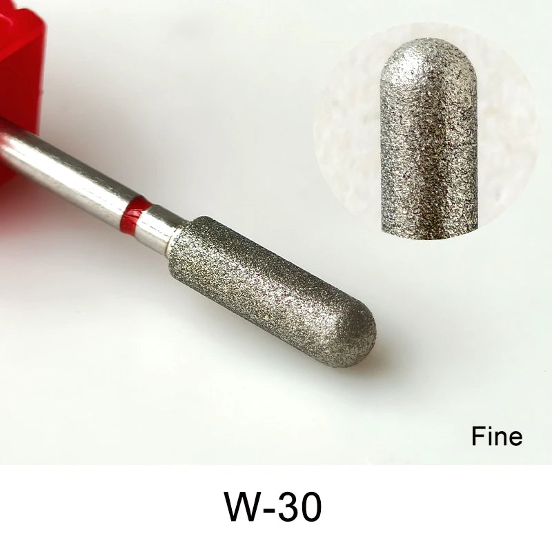 Diamond Ceramic Nail Drill Bits Milling Cutter For Manicure Left Right Rotary Cuticle Files Buffer DIY Nails Accessories Tools