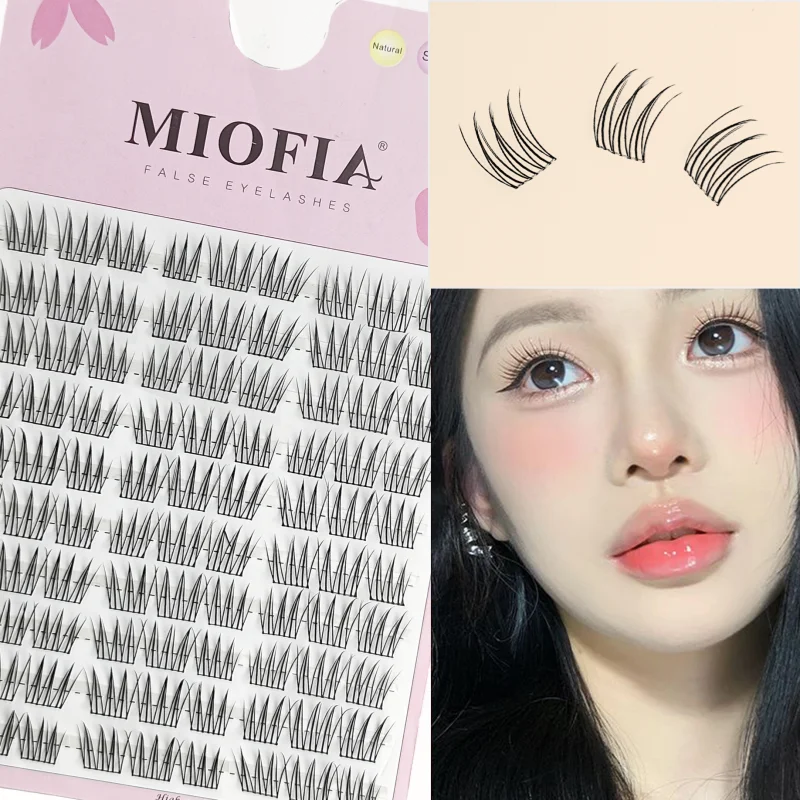 1/box 90 clusters idol False Eyelashes Black Natural Manga Lashes Anime Eyelashes Large Capacity Lashes Extension Chinese Makeup