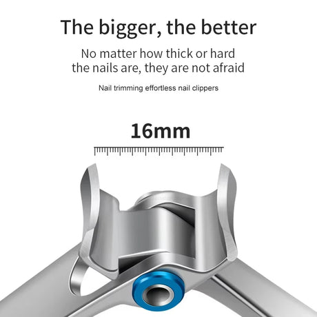 High quality Nail Clippers Stainless Steel Two Sizes Are Available Manicure Fingernail Cutter Thick Hard Toenail Scissors 2028
