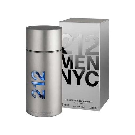 Carolina Herrera 212 Men's Eau De Toilette Spray 3.4 Fl Oz Clean Modern-Inspired Fragrance with Fresh Orange & Green Notes Smoot