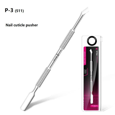 Quality Steel Hook Type Cuticle Pusher Nail Polish Remover Nail Gel Scraper Pedicure Pusher Manicure Podiatry Nail Art Tool
