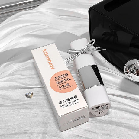 2-in-1 Color-Changing Foundation Stick Liquid Lightweight Moisturizing Brightening Foundation Color Changing For All Skin Types