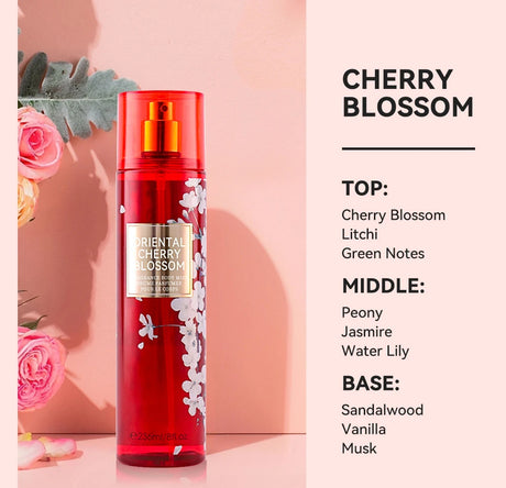 8 Fl.oz/236ml Hair & Body Mist for Women, Floral Fragrance Mist, Fresh Body Spray, Long-Lasting Perfume, Perfect for Daily Use