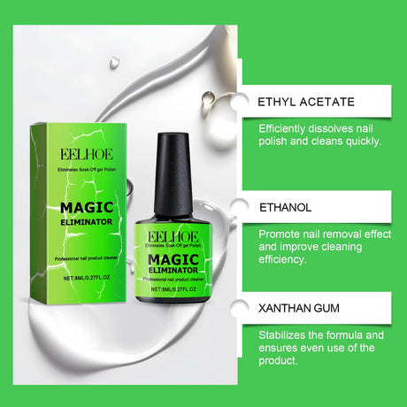 8/10ml Magic Remover Nail Gel Fast Unloading Nail Polish Harmless To Nails Reducing Dryness & Cracking Mild And Non Irritating
