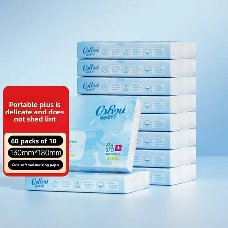 Portable Baby Cloud Soft Towel Moisturizing Cream Paper Towel Dry Wet Use Two Purpose Soft Packaged Facial Towel by Corou