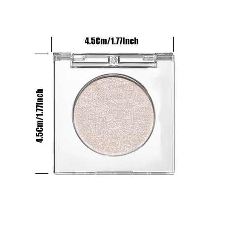 Glitter Eyeshadow, Single Highlighter, Highlighter Shimmering Powder, Long Lasting Metallic Shimmer, Eyelid and Cheekbone Makeup