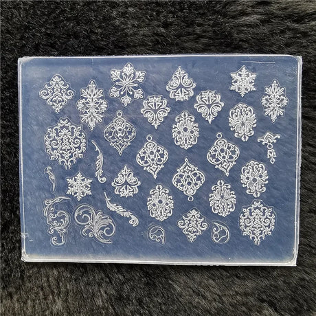 1pc Butterfly Sweater Snowflake 3D Acrylic Mold Photo Frame Silicone Nail Art Nails DIY Nail Art Templates Nails Mold