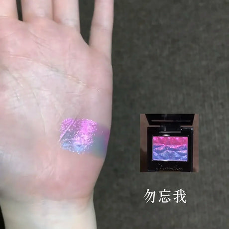 Coldnwild Monochrome Gradual Eye Shadow Chameleon Glitter Blue Purple High Concentration Optical Matching Eyemakeup
