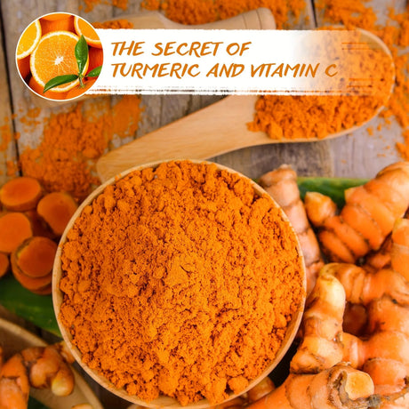 1/3PCS Turmeric VitaminC Clay Mask Deep Cleansing Facial Improves Dark Spots Hydrating Skin Care Tightens Skin Evens Skin Tone