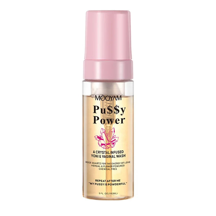 Crystal Infused Yoni And Vaginal Wash Private Clean Balanced Gently Moisturize Shower Gel, Feminine Prevent Dryness Healthy Care