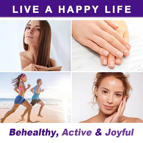 Free Sipping Biotin & Collagen Supplement Nails,Shiny Hair, Skin,Vegetarian Capsules Beauty Health