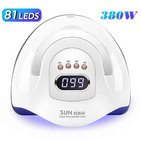 380W UV LED Lamp for Nail 84 LEDs Nail Dryer with Auto Sensor Quick-drying Manicure Lamp for Curing Nail Polish Nail Art Tools