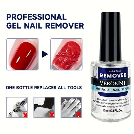 Crack-Free Nail Glue Remover, Non-Damaging Cuticle Oil, Acetone-Free Nail Polish Remover for Light Relax Nails