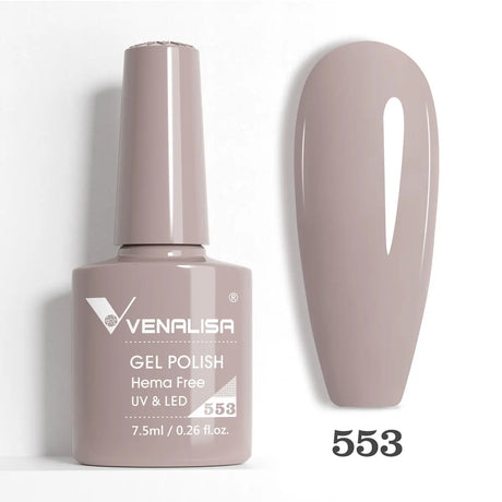 VIP5 Venalisa Nail Gel Polish Jelly Color HEMA/TPO FREE Nude Pink Semi Permanent Soak Off UVLED Gel Polish Sparkle Gel Varnish