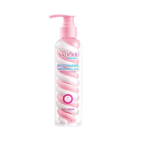 200ml(6.76fl.oz) Niacinamide Marshmallow Beauty Body Lotion, Moisturizing And Nourishing Skin, Restore Soft And Delicate, Moist