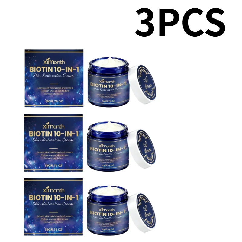 10‑in‑1 Biotin Anti‑Aging Facial Restoration Cream, Deep Smoothing Moisturizer, Nourish Repair Rough Dull Skin for Face Neck