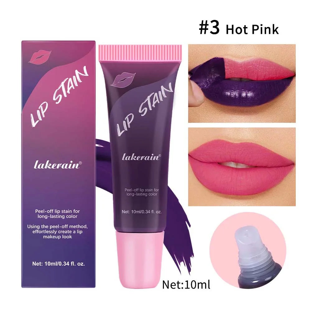 Waterproof Peel Off Lip Stain Tattoo Tint Long Lasting Matte Lip Gloss Lipstick Cosmetics Matte